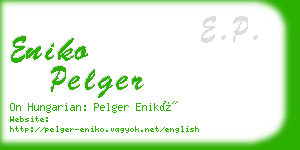 eniko pelger business card
